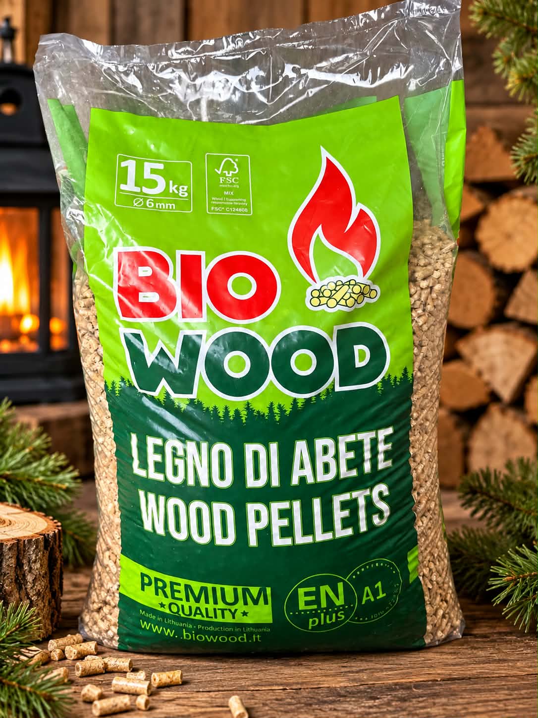 Pellet BIO WOOD - klasa A1 1050kg