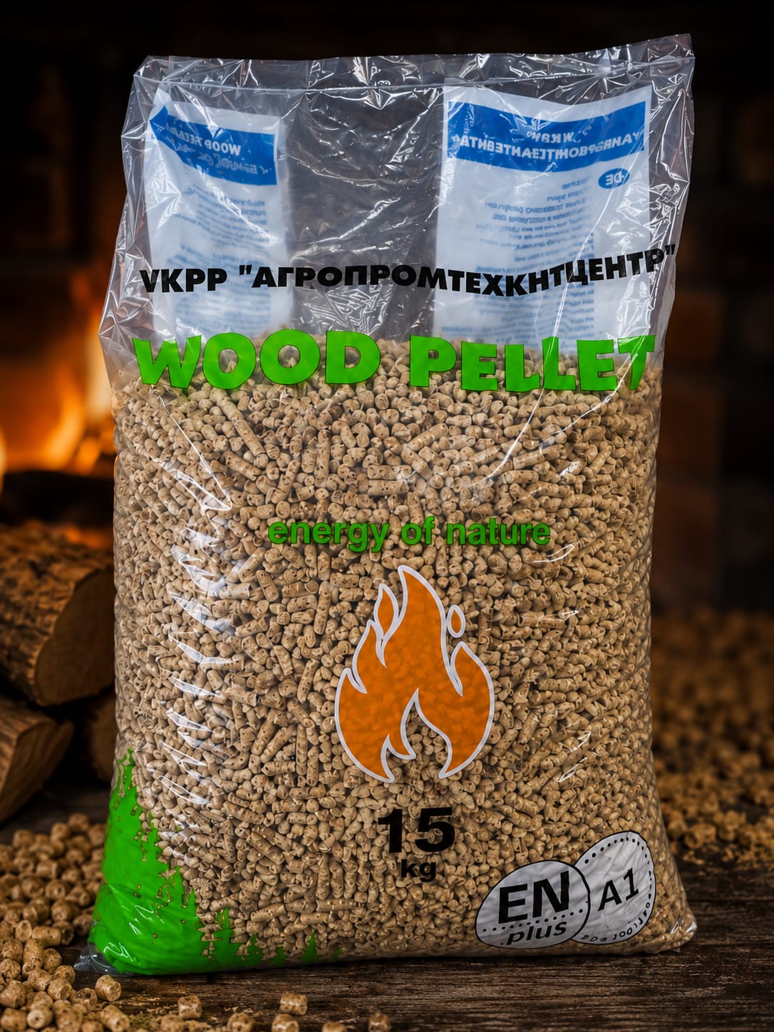 Pellet  " WOOD" 15kg 