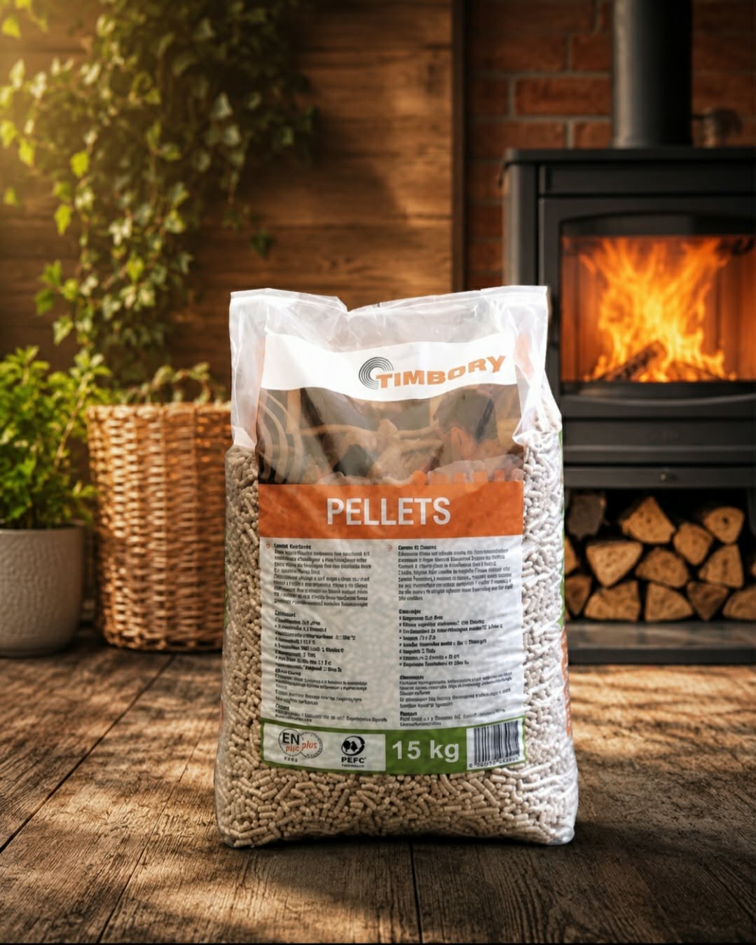 Pellet świerkowy ''TIMBORY''  klasa A1 15kg
