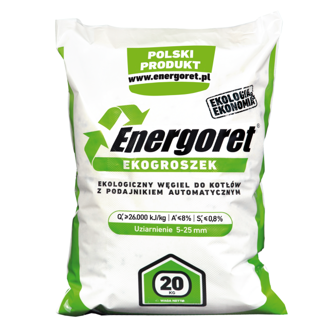 Ekogroszek ENERGORET (Groszek Premium) workowany suszony